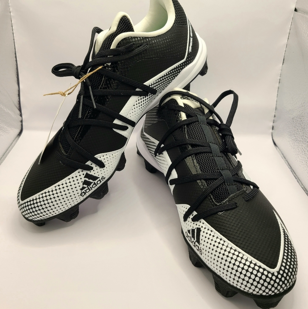 Adidas Baseball Cleats Mens Size 10 Afterburner 7 MD Black White EG7623 Unisex